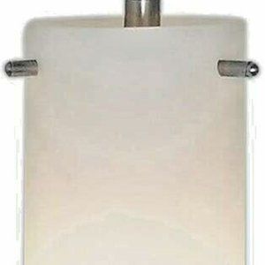 New in Box Hamilton Hills Modern Frosted Glass Pendant Brushed Finish HH1015-L